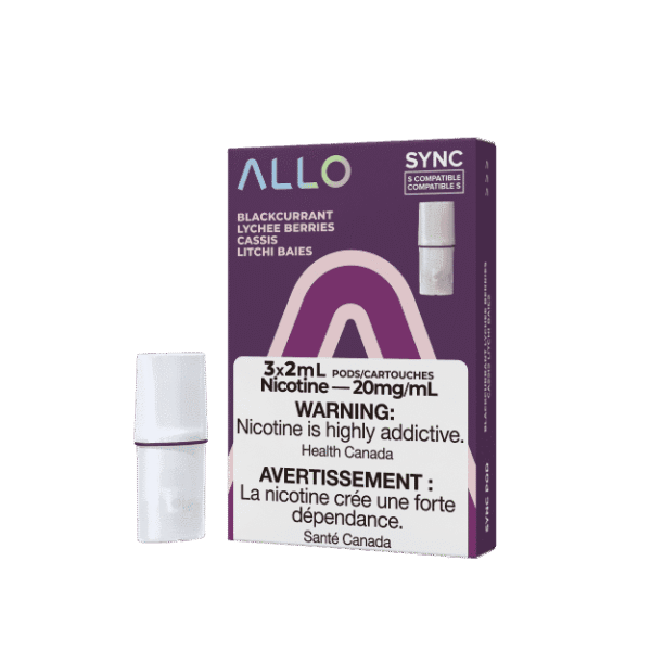 ALLO Sync Vape Pod Pack Blackcurrant Lychee Berries