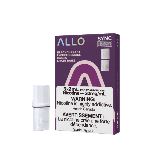ALLO Sync Vape Pod Pack Blackcurrant Lychee Berries