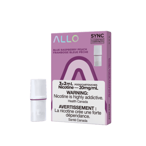 ALLO Sync Vape Pod Pack Blue Raspberry Peach