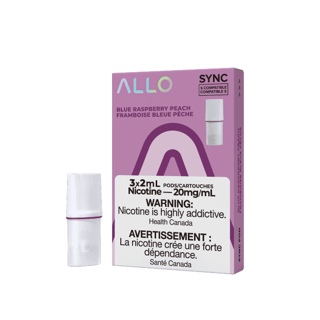 ALLO Sync Vape Pod Pack Blue Raspberry Peach