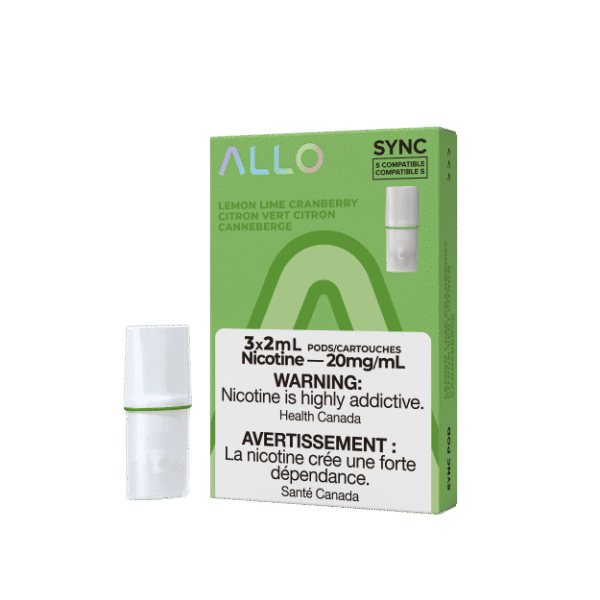 ALLO Sync Vape Pod Pack Lemon Lime Cranberry