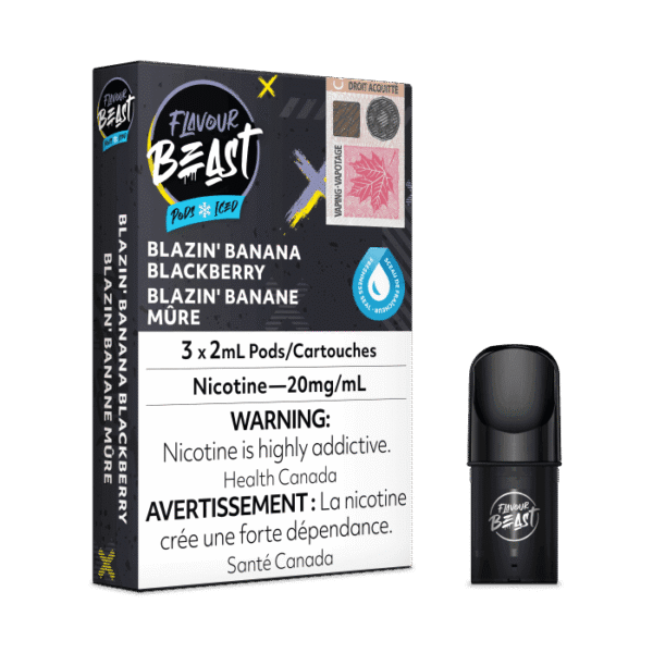 Flavour Beast Blazin Banana Blackberry Pod
