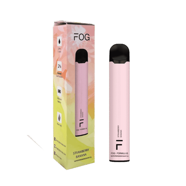 Fog Formulas 1600 Strawberry Banana Disposable