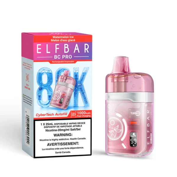 Elf Bar Bc Pro 80k Puffs Disposable - Watermelon Ice