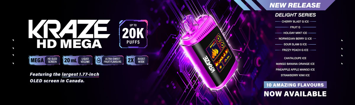 Kraze HD Mega 20k Disposable Vape
