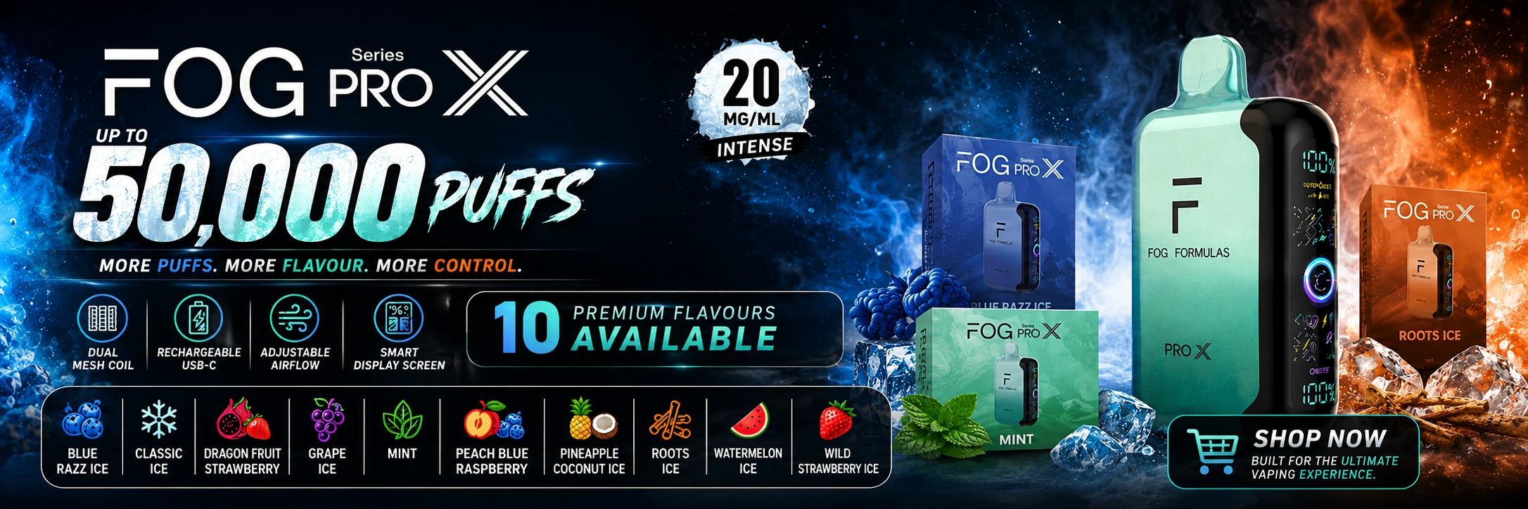 Fog Formulas Pro X Disposable Vape - Denman Smoke Shop