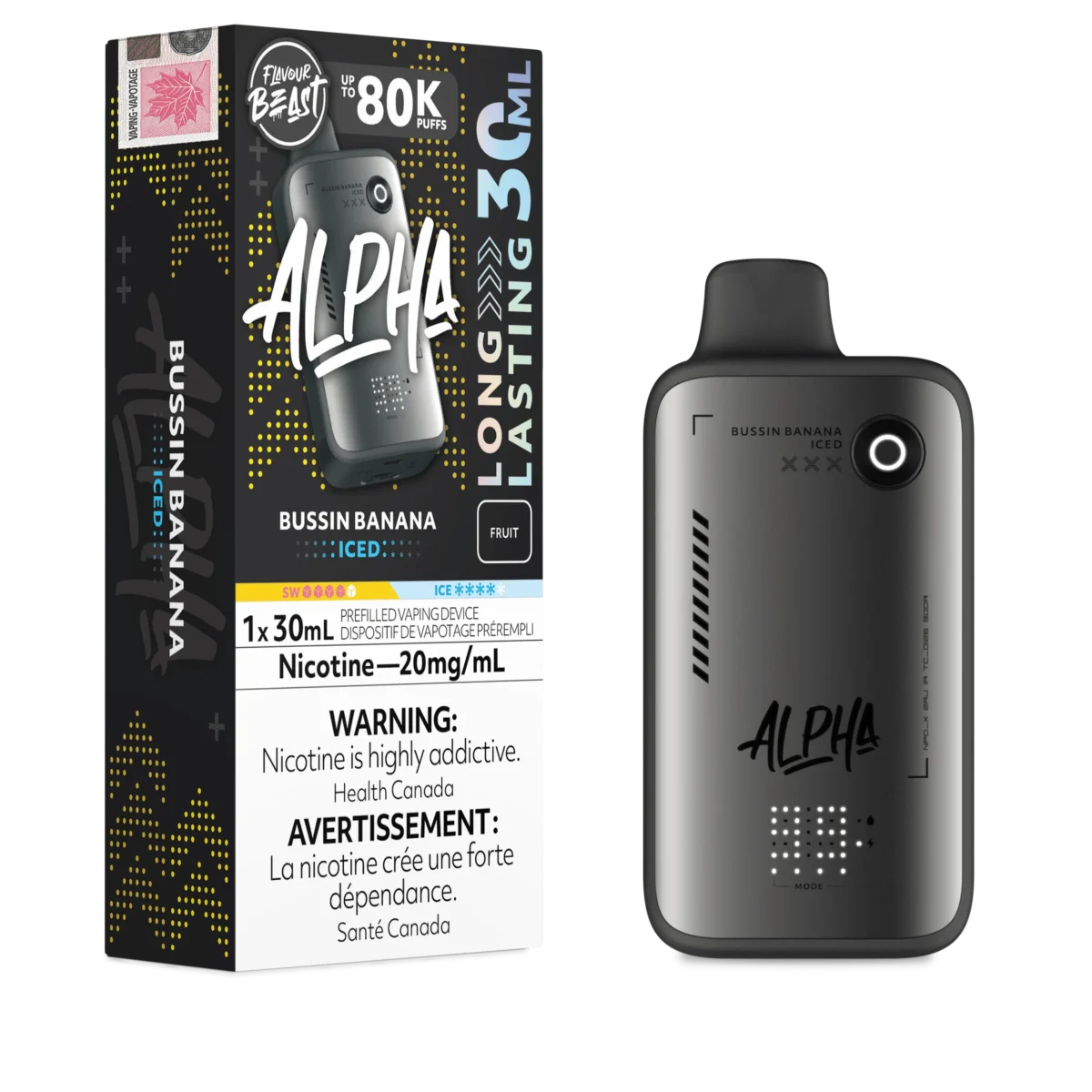 Flavour Beast Alpha 80K - Bussin Banana Iced
