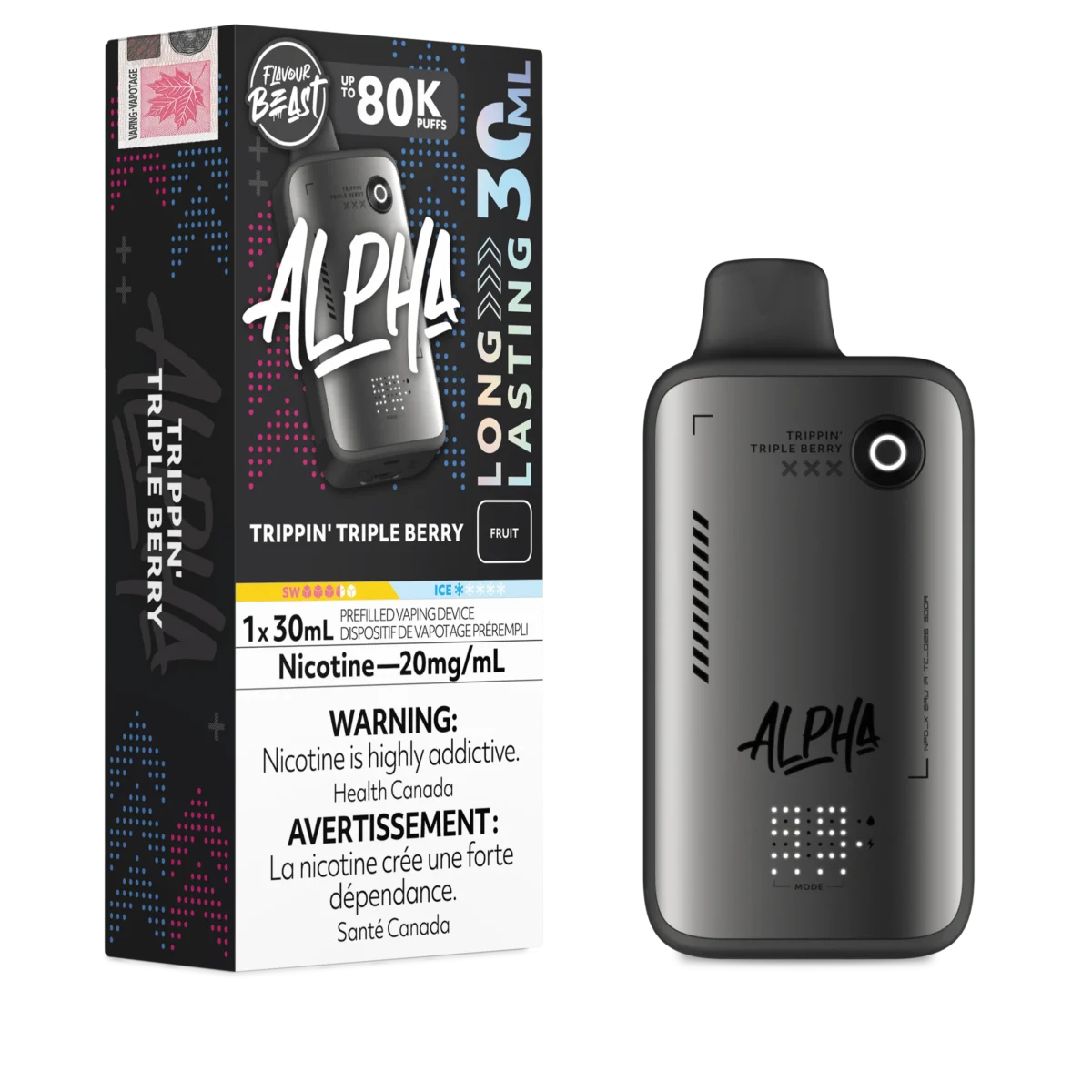 Flavour Beast Alpha 80K - Trippin' Tripple Berry