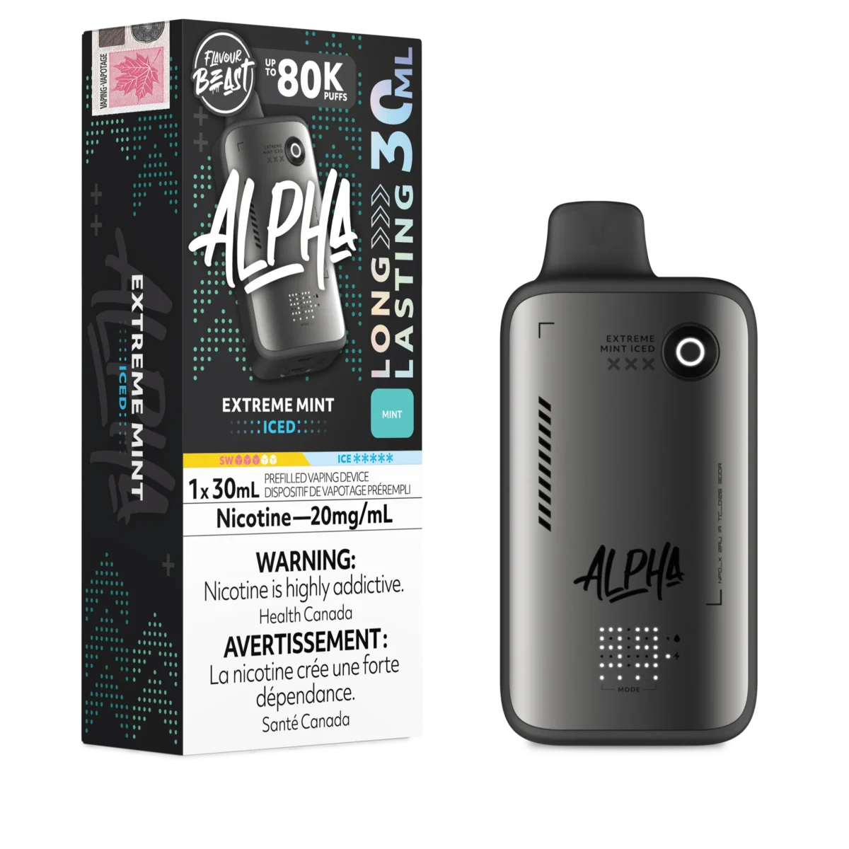 Flavour Beast Alpha Disposable Vape - Extreme Mint Ice