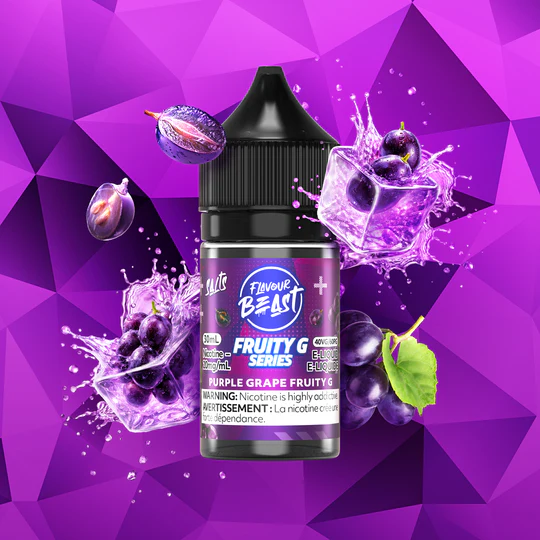 flavour beast gushin nic salt - Purple Grape