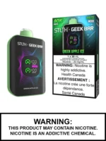 Stlth X Geek Bar 80k Puffs Disposable Vape - Green Apple Ice