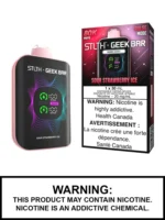 Stlth X Geek Bar 80k Puffs Disposable Vape - Sour Strawberry Ice