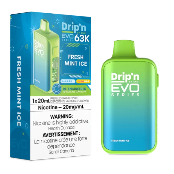 Drip'n EVO 63K disposable vape - Fresh Mint Ice
