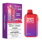 Drip'n EVO 63K disposable vape - Triple Berry