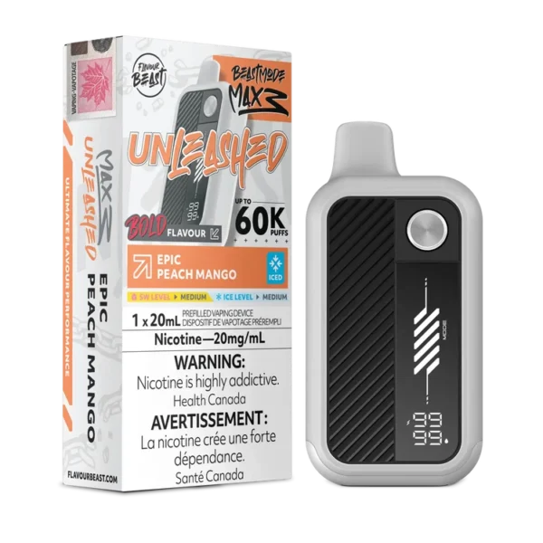 Flavour Beast Beast Mode Max 3 60k Disposable Vape - Epic Peach Mango Ice