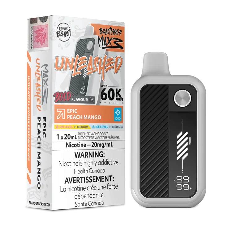 Flavour Beast Beast Mode Max 3 60k Disposable Vape - Epic Peach Mango Ice